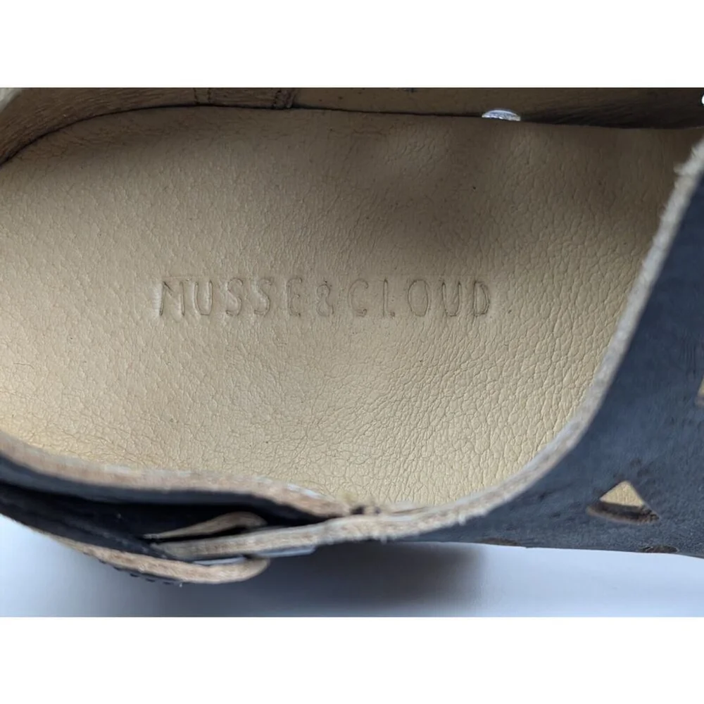 Musse & Cloud Boots Black Western Bootie Coolise Cut Out Leather Sz 8 Boho
